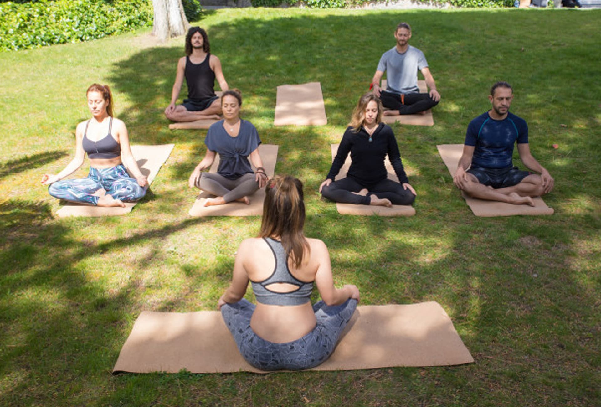 Energetic group yoga class in Hyderabad fostering community wellness and consistent practice